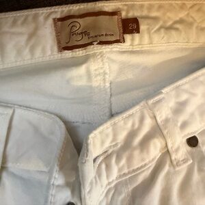 PAIGE Ivory Denim Pants